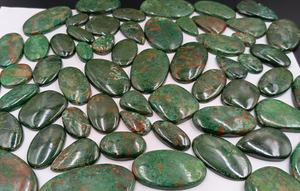 Lote al por mayor de cabujones de crisocola natural en forma de pera, ovalados y triangulares |   Piedras Preciosas Sueltas Verdes de Rajasthan |   Fabricación de Joyas ARTS JEWELS - Product Image 3