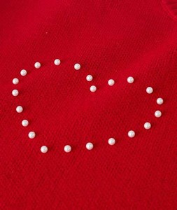 Pull en maille respirant pour femme, orné de perles et de motifs losanges, doux et fluide, idéal pour le printemps - Product Image 3