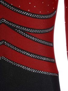 Traje de Gimnasia para Mujer, Mono para Danza, Patinaje sobre Hielo, Espectáculos, Actuaciones en Escenario, Ropa de Entrenamiento de Danza - Product Image 4