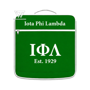 Bolsa de Ropa Bordada de la Hermandad Griega Iota Phi Lambda, Organizador de Viaje Plegable con Bolsillos con Cremallera - Product Image 2