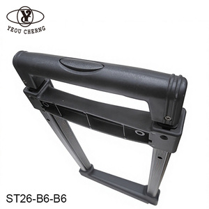 YEOU CHERNG ST26-B6-B6 Poignée rigide pour bagages, poignée télescopique, matériau PP, couleur noire - Product Image 1