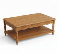 Table basse moderne pour salon, OEM ODM, écologique, pliable, gonflable, en bois d'acacia massif, meubles personnalisés pour la maison