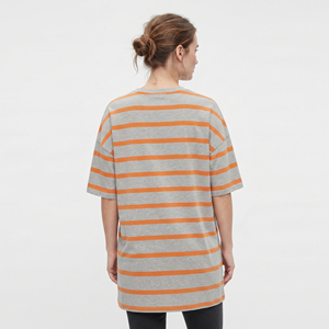 <b>Women</b> Nursing Maternity <b>T</b> <b>Shirts</b> 100% Cotton <b>Long</b> Maternity Tee <b>Shirt</b> Ladies Baggy Striped <b>Line</b> Maternity <b>Long</b> <b>T</b> <b>Shirts</b> <b>Women's</b> - Product Image 2
