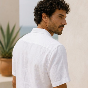 Camisa Casual de Lino para Hombre, 100% Lino Natural – Camisa de Vestir Ligera y Suave para Verano - Product Image 3