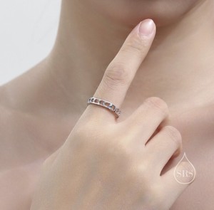 Anillo de Plata de Ley con Fase Lunar, Joyería Celestial, Anillo de Luna Delicado y Elegante - Product Image 2