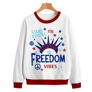 Sudadera Extra Grande de Algodón Personalizada para Mujer, Cuello Redondo, Transpirable, con Diseño de Lentejuelas Bordadas y Parches, Forro de Manga Larga, 2 Colores - Product Image 1