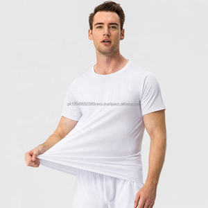 T-shirts de sport en polyester recyclé écologique pour hommes, chemises de sport à séchage rapide et à manches courtes, à col rond, pour la course à pied et l'entraînement. - Product Image 4