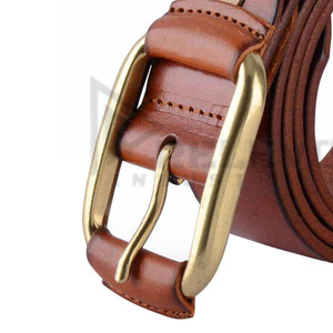 Custom Made Steel Buckle Casual Leather Belts Factory Direct Sale Lightweight Eco-Friendly - Product Image 5