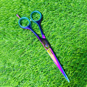 Ciseaux de coiffure professionnels de haute qualité pour salon de coiffure, en acier inoxydable de qualité supérieure, à bords tranchants, multicolores - Product Image 2