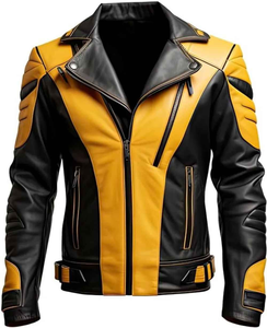 Chaqueta de Cuero Genuino para Hombre de Alta Calidad, Diseño Personalizado, Cómoda, Impermeable, Marca Privada, Moda - Product Image 6