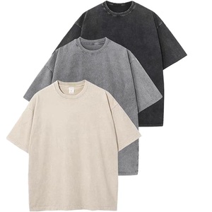 Camiseta 100% algodón personalizada con cuello redondo, camiseta de color sólido con cuello redondo, camiseta para hombre, camiseta de cuello redondo para hombre - Product Image 2