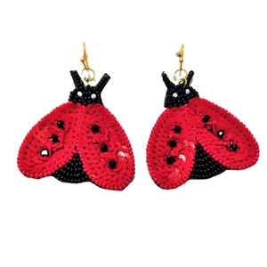 Fashion Jewelry Seed Bead Embroidered <b>Earrings</b> From India <b>Handmade</b> <b>Earrings</b> for Women and Girls - Product Image 3