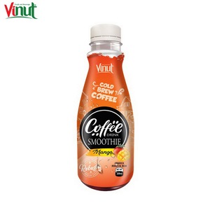 กาแฟเย็นรสมะม่วง ขวด PET 269 มล. แคลอรีต่ำ 8 บริกซ์ VINUT ผู้จัดจำหน่ายขายส่ง นำเข้า รับผลิต OEM แบรนด์ส่วนตัว บรรจุกล่อง - Product Image 1