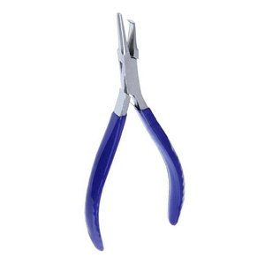 Pince à bijoux en acier inoxydable avec poignée bleue, outil de précision pour couper, enrouler le fil et faire des perles pour anneaux, bracelets, colliers, boucles d'oreilles - Product Image 2