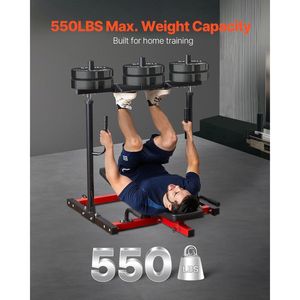 Pressa per gambe in acciaio al carbonio ad alta intensità macchina verticale per la parte inferiore del corpo casa palestra attrezzatura per allenamento regolabile per la forza delle gambe 550 libbre - Product Image 2