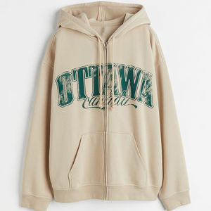 Sweat-shirts à capuche oversize en molleton de coton pour femmes, vente en gros, personnalisables avec logo - Product Image 6