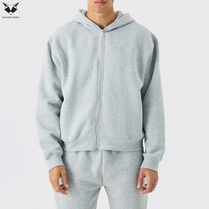 Ensemble short et sweat à capuche gris clair pour homme, respirant et personnalisé, séchage rapide - Product Image 3