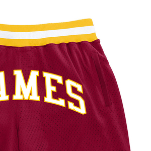 <b>Customized</b> Sports Team Shorts 100% Polyester Mesh Sublimated Club Name Training Basketball Athletic Shorts for Teamwear - Product Image 4