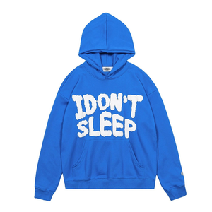 Custom Casual <b>Winter</b> Hoodie 100% Cotton Fleece Pullover with <b>Washed</b> Silk <b>Screen</b> Logo Printing OEM Service Wholesale - Product Image 2