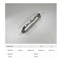 Poignées et Boutons Modernes en Alliage de Zinc Argenté pour Meubles, Armoires, Commodes, Placards, Cuisines, Chambres et Salles de Bain – Vente en Gros, Durables