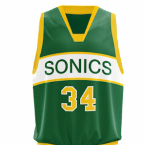 Newest Retro Sports Breathable Basketball <b>Tops</b> Heat-Transfer Custom Rib Knit Trim 3D Pattern 100% Polyester Sleeveless Jersey - Product Image 3