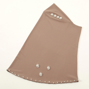 Hijab pour femmes, foulard hijab, voile pour femmes, hijab en mousseline, hijab en soie, hijab en satin, hijab carré, hijab pashmina violet, sous-foulard - Product Image 3