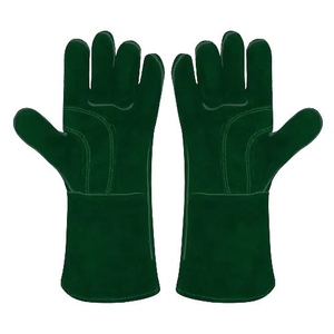 Guantes de Seguridad Ignífugos, Guantes de Soldadura Industriales de Cuero con Protección Térmica para Soldadores - Product Image 4