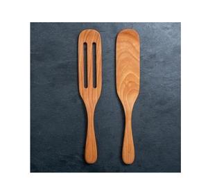 Juego de cucharas de madera duraderas para cocinar con espátula, cuchara volteadora y cuchara para servir, utensilios de cocina - Product Image 6