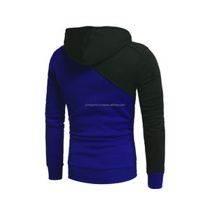 Conjunto de Sudadera con capucha para correr de gran tamaño para hombre, chándal deportivo liso con diseño forrado de logotipo impreso para parejas - Product Image 4