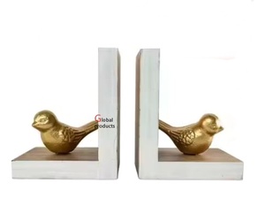 Sujetalibros con aspecto de pájaro con acabado dorado de buena calidad 2025 para la oficina del hotel en casa - Product Image 1