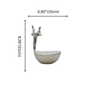 Bol en métal moderne tête de cerf, design poli, fait main, accessoire décoratif pour l'intérieur de la maison - Vente chaude - Product Image 4