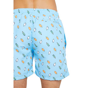 Pantalones Cortos Deportivos para Hombre, Hasta la Rodilla, de Secado Rápido, Transpirables, Ecológicos, Impermeables, con Cierre de Cordón, Casuales, 100% Poliéster - Product Image 3