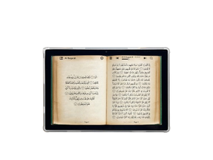 10 "Đồng hồ kỹ thuật số azan với wifi, màn hình cảm ứng năng động, thời gian cầu nguyện trên toàn thế giới, Máy nghe nhạc quran đầy đủ, nghệ thuật Hồi giáo - Product Image 3