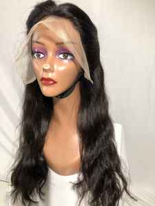 Peluca de cabello virgen ondulado frontal de encaje HD 13x6 de un solo donante indio 100% crudo sin procesar para exportación, talla grande, venta al por mayor - Product Image 4