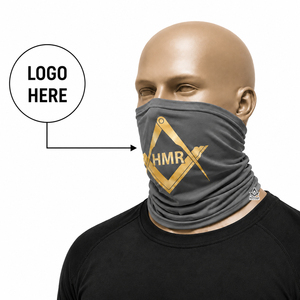 Regalia maçonnique héritage, vêtements grecs, tenue maçonnique, cache-cou gris avec logo HMR réglable pour l'extérieur, pour fraternités et sororités - Product Image 1