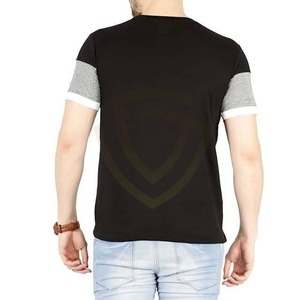 เสื้อยืดคอกลมผู้ชายผ้าฝ้ายแท้ 100% แบบเรียบ ไม่มีลาย ขายส่ง OEM ระบายอากาศได้ดี สไตล์ไฮสตรีท - Product Image 2