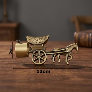 Antique Horse Carriage Metal <b>Curtain</b> Holdbacks Decorative Window Accessories Traditional Design Style - Product Image 3