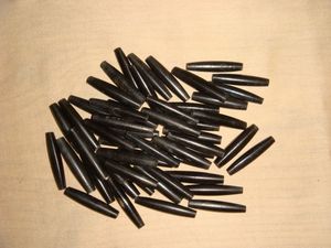 Cuentas de Hueso Ovaladas en Tamaños Surtidos, Color Negro, AUREVIA CRAFTS Modelo A.C 9511 para Diseñadores de Joyería, Tiendas de Cuentas, Precios en Caja - Product Image 2