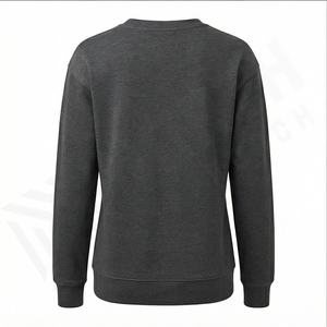 Sweat à col rond en molleton Design à manches longues Street Wear épais polaire surdimensionné épaule tombante luxe respirant hommes sweat - Product Image 3