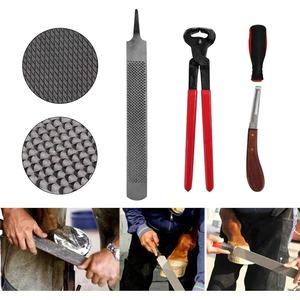 Juego de Cuidado Equino: Martillo, Cepillo, Alicates para Pezuñas, Lima, Escofina, Herramienta de Corte de Pezuñas y Cuchilla para Pezuñas (7 Piezas) - Product Image 4