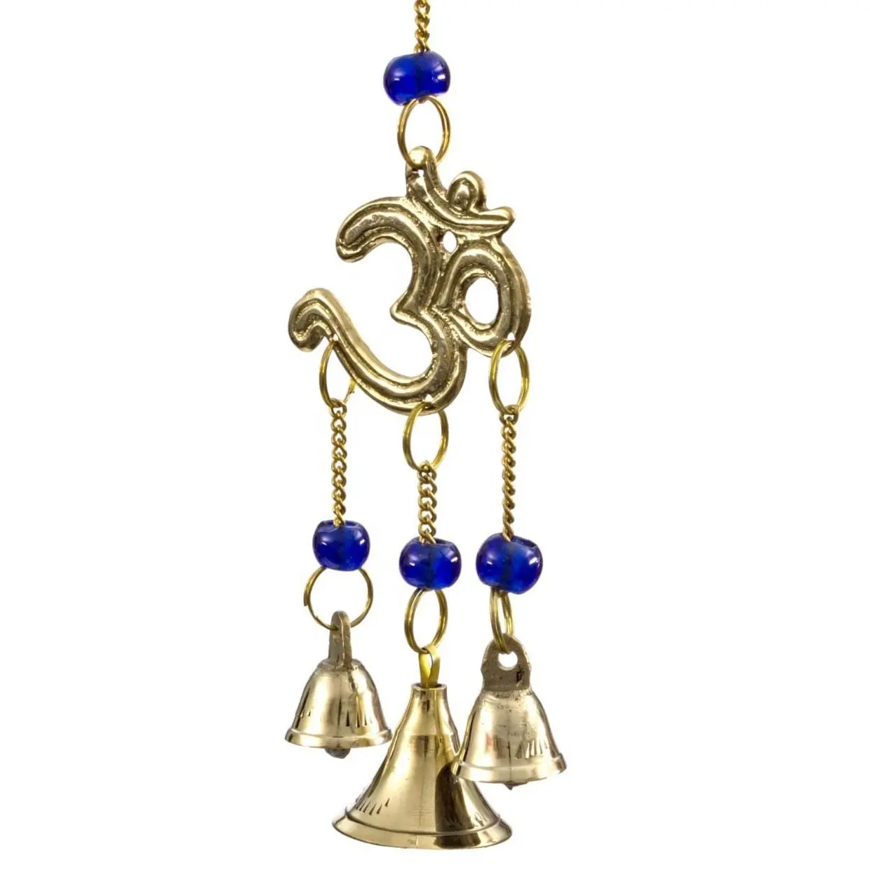 Brass OM Sign Design Hanging Chime Bells Customized Wind Bells For Home Decoration Handmade Hanging Bells at Wholesale