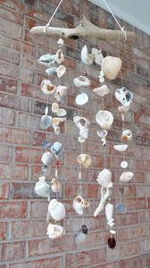 Natural Seashell Die Cut Windmill Handmade <b>Beach</b> Style Hanging Craft Home Garden Patio Flower Decor Gifts BLUE LOTUS FARM Model - Product Image 2