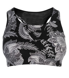 Women's Custom Front Logo High Support Breathable Sports Bra with Deep V-Neck Simple Style OEM Service - Product Image 4