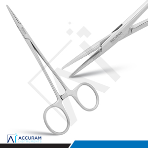 Pinces hémostatiques chirurgicales dentaires Accuram Micro Halstead Mosquito Forceps droites 12,5 cm en acier inoxydable, manuelles, ergonomiques, CE - Product Image 3