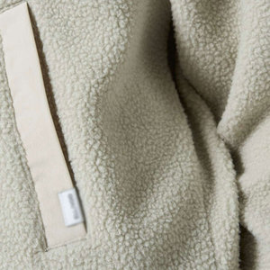 Sweat-shirt léger en polaire Sherpa pour femme, col montant, logo sur le devant, respirant, écologique, vêtement d'hiver, tissu doux - Product Image 4