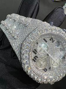 Reloj de Plata 925 en Oferta, Relojes de Lujo para Hombre de Acero Inoxidable, Mecánicos, Automáticos, con Diamantes - Product Image 2