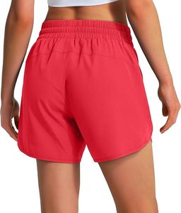 กางเกงขาสั้นออกกำลังกายคุณภาพสูงสำหรับผู้หญิง แห้งเร็ว น้ำหนักเบา เหมาะสำหรับเล่นกีฬา - Product Image 4