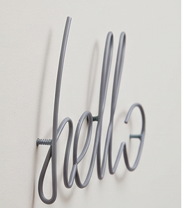 Premium Hello Design Metal Wall <b>Hooks</b> Polished Finished With Elegant Style Perfect For Stylish Home Storage And Organization - Product Image 2