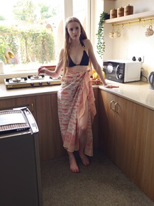 Paréo indien imprimé poisson fait main, foulards de plage en voile doux, paréo d'été élégant, couvre-maillot de bain - Product Image 4