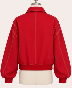 Vêtements de rue universitaires haut de gamme en gros Off-Campus Allie Hayes |   Veste personnalisée de marque privée Heritage New-Age - Product Image 2